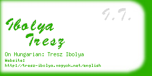 ibolya tresz business card